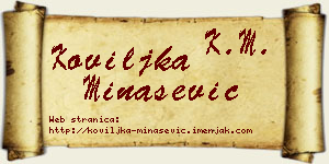 Koviljka Minašević vizit kartica